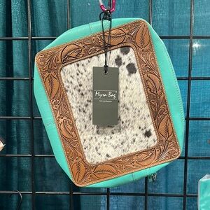 Myra Bag Blue and Brown Decorative Accent Frame